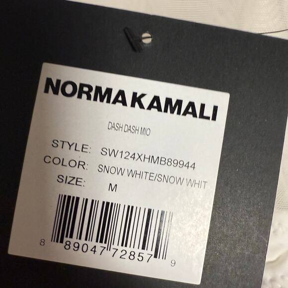 Norma Kamali Dash Dash Mio White Mesh One Piece Swimsuit Size Medium - Picture 12 of 12